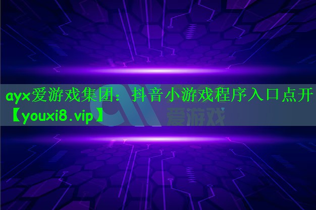 抖音小游戏程序入口点开